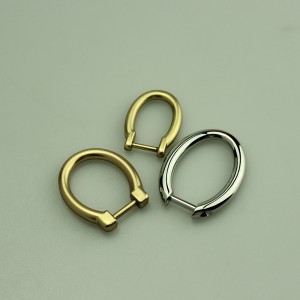 Shiny plating fashion D buckles, D rings, metal accessories for bag
